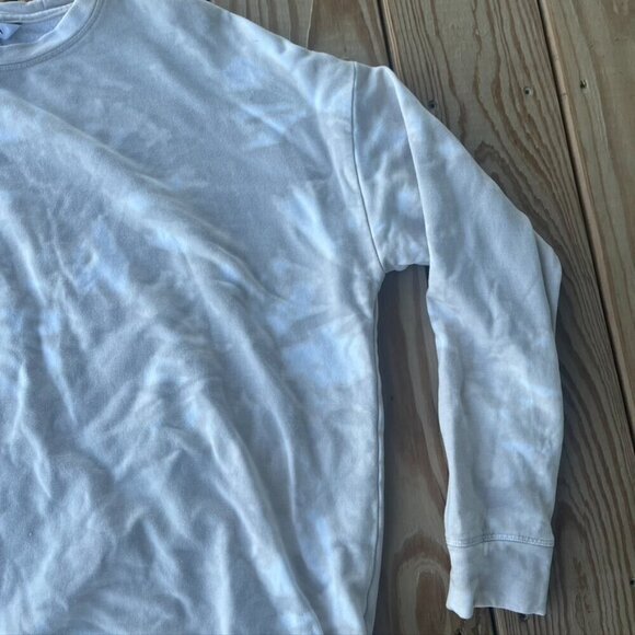 Athleta Chakra Floral Bluff Grey Balance Printed Pullover Sweatshirt S Active - Picture 4 of 9